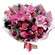 букет из роз и тюльпанов с лилией. Боливия