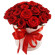 красные розы в шляпной коробке. Боливия