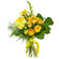 Желтый букет из роз и хризантем. Боливия